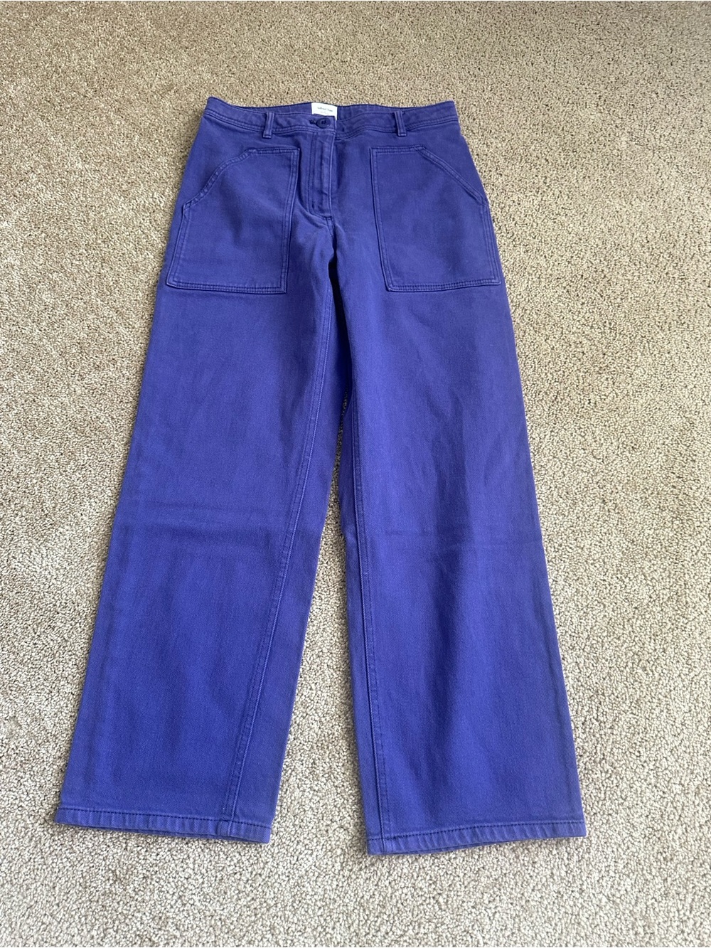 Aritzia Straight-Leg Pants in Deep Purple